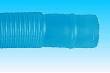 Трубка дыхательная 22мм гофрированная для отвода использованного газа синяя /рулон 50 м с местами отреза через 45см/